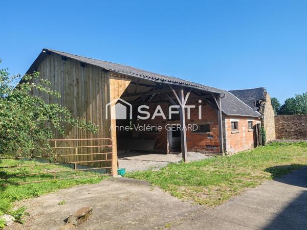 Maison de plain pied 101m² en pierre+dépendances