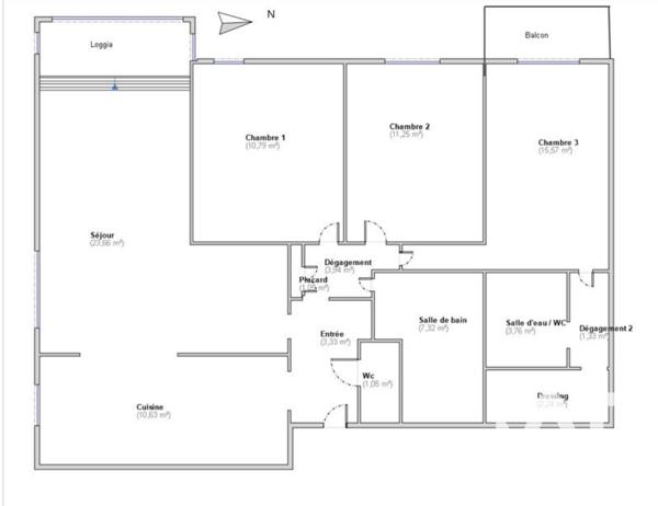 Location appartement 4 pièces 96 m² Le Chesnay-Rocquencourt
