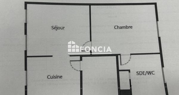 À vendre Appartement 2 pièces 40.13 m² - Marseille 13005
