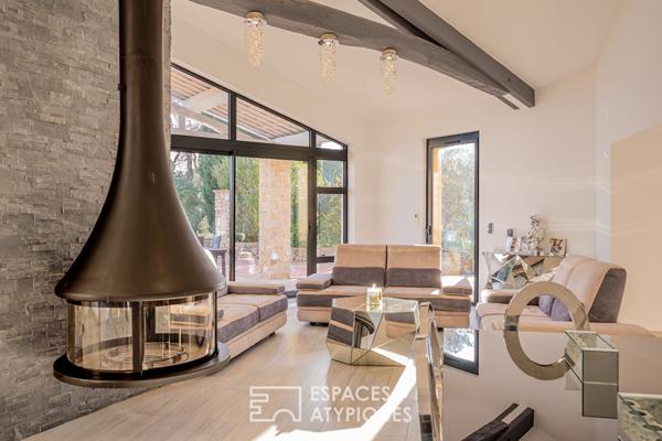 Ancienne bergerie en pierre rénovée, piscine d’exception