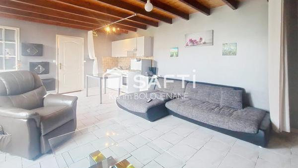 Maison de 70 m2, 2 chambres, sur 500 m2 de terrain...