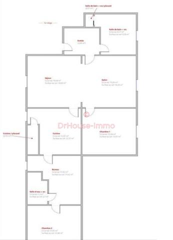 Appartement à vendre 5 pièces de 92 m²