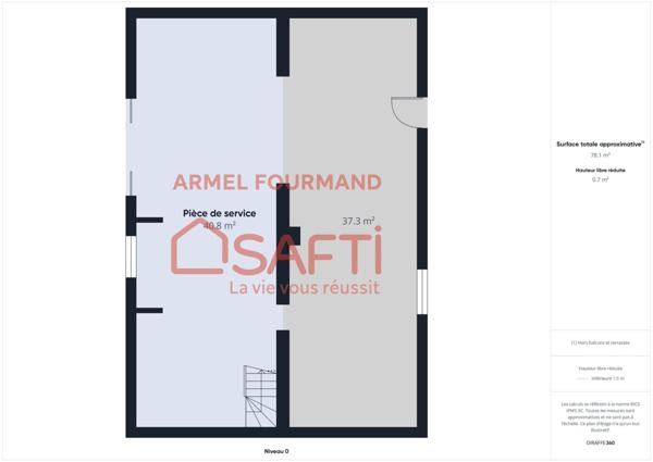 MAISON 4 PIECES 3 CHAMBRES SUR S/SOL