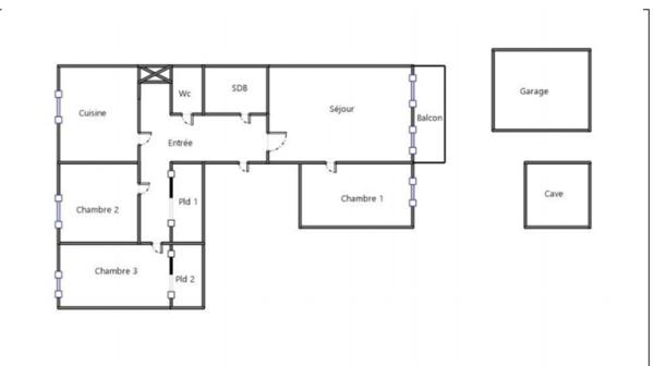 Dans le secteur de Bellevue; T4 de 84 m² avec garage et cave