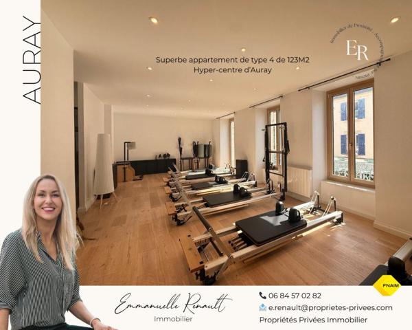 Superbe appartement T4, 2 chambres, de 123,82M ! Hyper centre d'AURAY