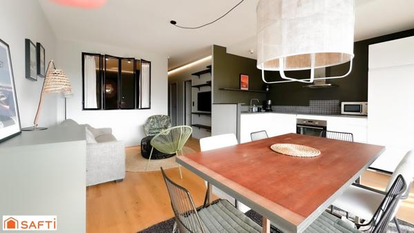 T2 terrasse parking centre ville