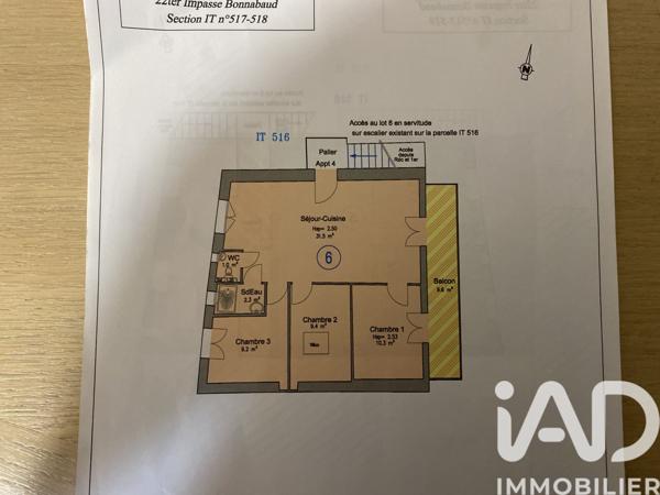 Appartement à vendre 4 pièces 65 m² Clermont-Ferrand