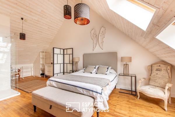 Elégante maison bourgeoise et son jardin romantique