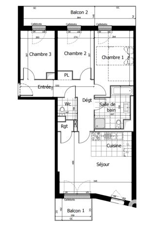 Appartement à vendre 4 pièces 80 m² Reims