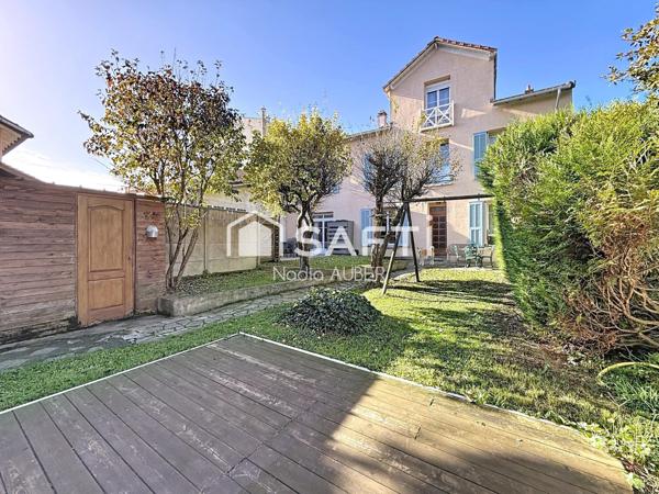 Belle maison familiale en plein centre-ville de Choisy-le-Roi – 150 m² habitables et 172m² de surface au sol, jardin et terrasse !