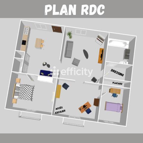 Appartement 6 pièces - 125 m² Exclusivité efficity