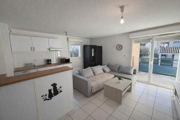 Carcassonne Montredon appartement T3 à vendre 54 m² terrasse 2 parkings vendu loué résidence sécurisée