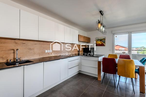 Appartement T3 – 67 m² – Grande terrasse – Garage – Thonon-les-Bains Ouest