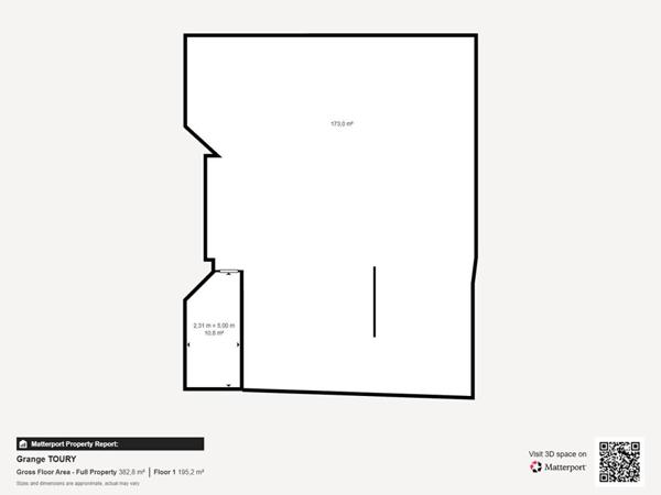 GRANGE DE 190 M² AVEC JARDIN ? C?UR DE TOURY