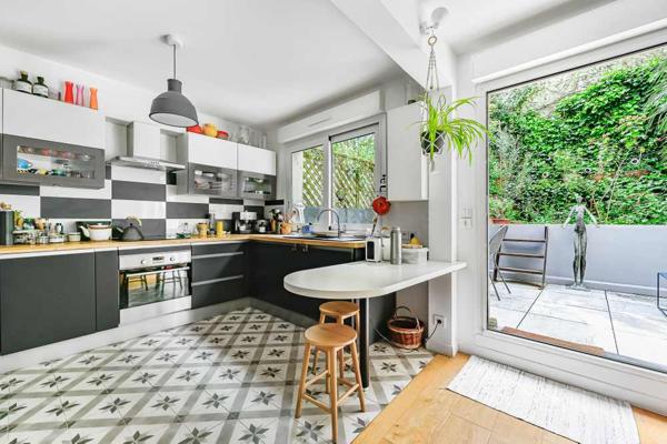 Paris (75018) appartement avec terrasse, jardin et parking à Montmartre