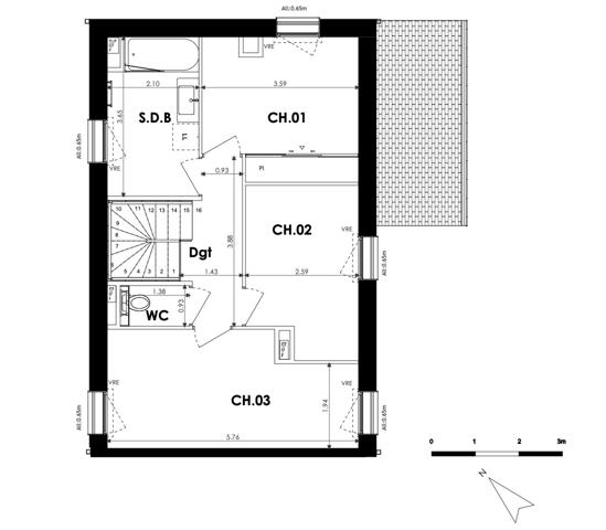 Dinard (35800) DINARD - LA VICOMTE - A 5 min de la mer - Appartement du T1 au T4