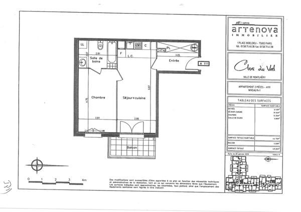 À vendre : Appartement T2 récent à Montlhéry