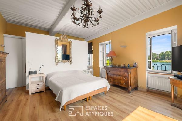 Maison en pierre de 280 m² avec jardin, vue Rhône -Condrieu
