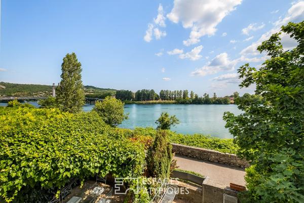 Maison en pierre de 280 m² avec jardin, vue Rhône -Condrieu