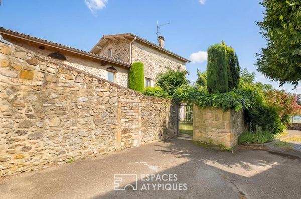 Maison en pierre de 280 m² avec jardin, vue Rhône -Condrieu