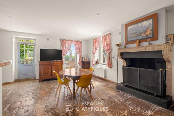 Maison en pierre de 280 m² avec jardin, vue Rhône -Condrieu