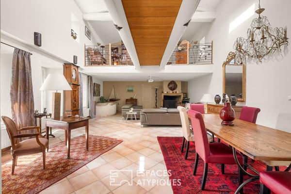 Maison en pierre de 280 m² avec jardin, vue Rhône -Condrieu