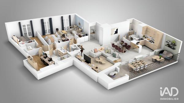 Appartement à vendre 4 pièces 111 m² Aix-les-Bains