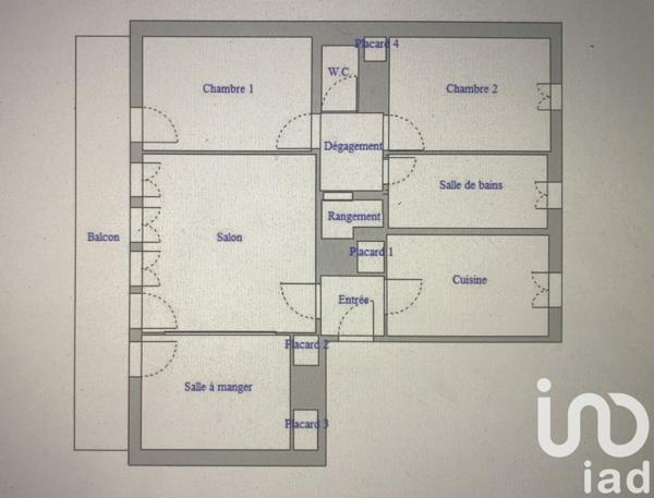 Appartement 4 pièces de 69 m² à Écully (69130)