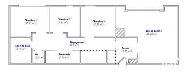 Appartement à vendre 5 pièces 76 m² Saint-Denis