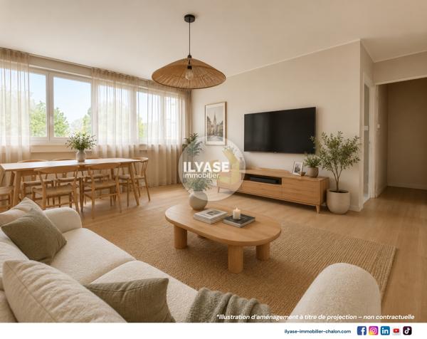 Appartement T4 | 3 CH | 67m²