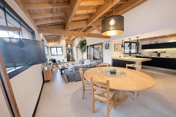 Belle maison d'architecte en ossature bois esprit Bassin