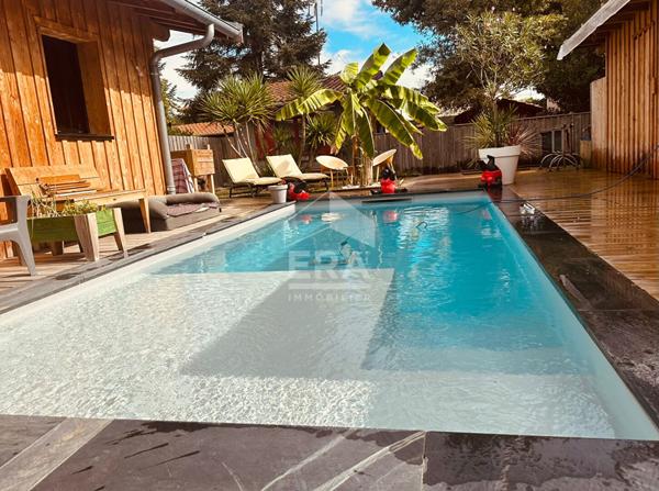 Belle maison d'architecte en ossature bois esprit Bassin