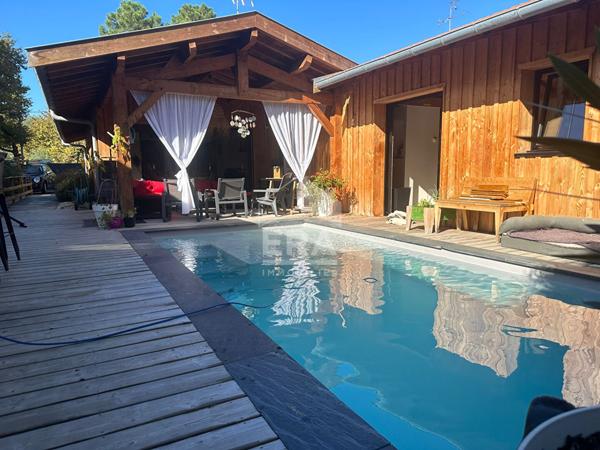 Belle maison d'architecte en ossature bois esprit Bassin