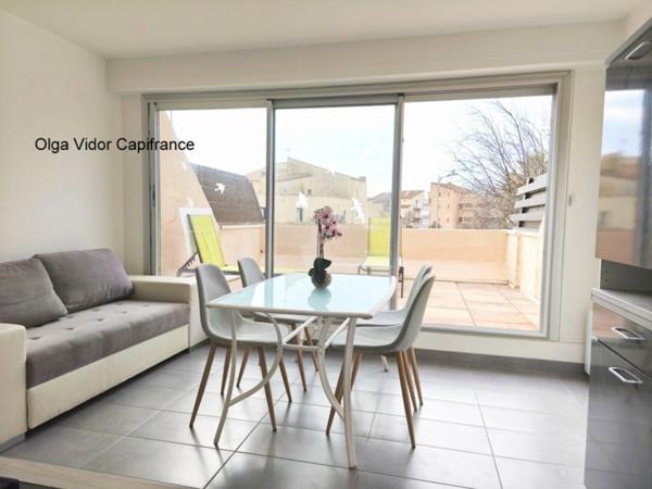 Appartement à vendre 2 pièces avec terrasse et parking privatif MARSEILLAN PLAGE (34)