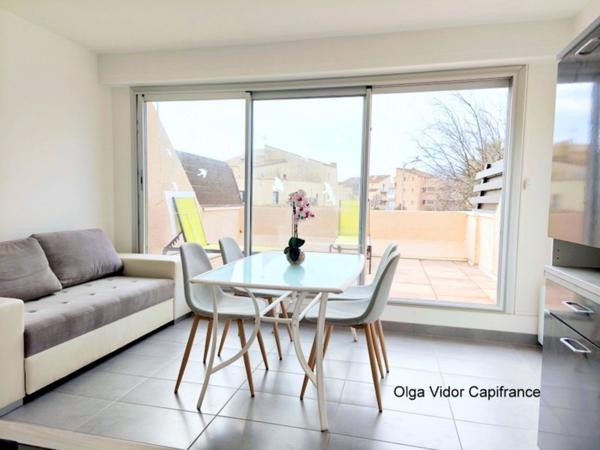 Appartement à vendre 2 pièces avec terrasse et parking privatif MARSEILLAN PLAGE (34)