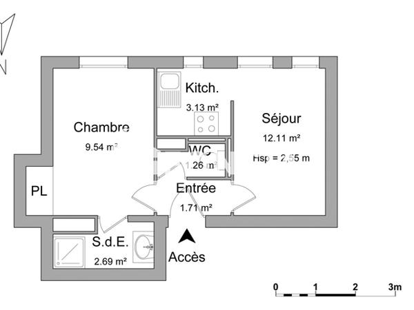 Location Appartement meublé 2 pièces 30.44 m² - 2 RUE DE LA CLOCHE La Rochelle 17000