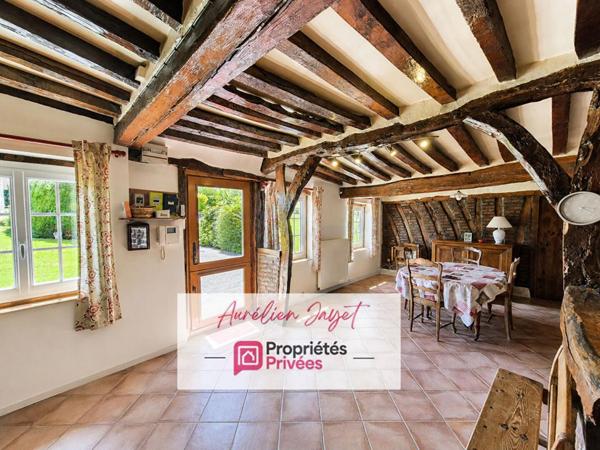 Beau potentiel -longère avec vie de plain pied - terrain de 2500m²