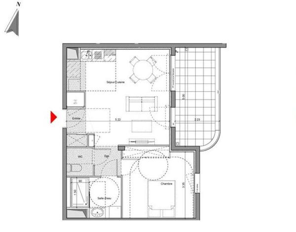 Appartement à vendre 2 pièces 46 m² Monteux