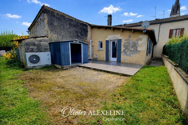 Maison de bourg à Verteillac (24) - 85M² - 5 Pièces - 3 Chambres - Jardin