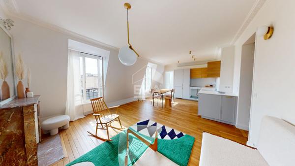 Appartement Paris 19eme - 3 pièces d'environ 61m2 au sol