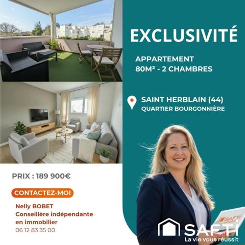Spacieux appartement de 80 m² à Saint Herblain