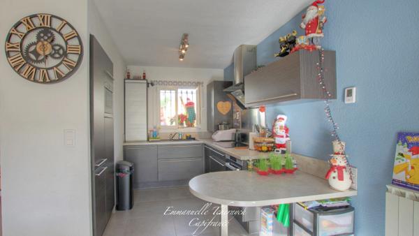 Maison T4 à vendre à Istres – quartier Trigance, 91 m² habitables, jardin piscinable, garage, cuisine d'été, 3 chambres et aucun travaux à prévoir