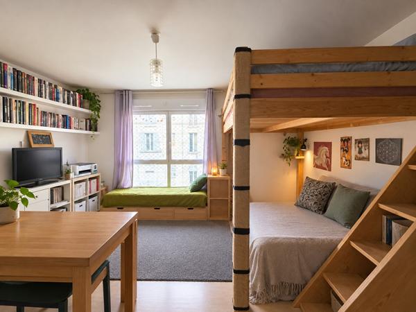 Appartement 1 pièce(s) 31.16 m2 + cave + place de parking