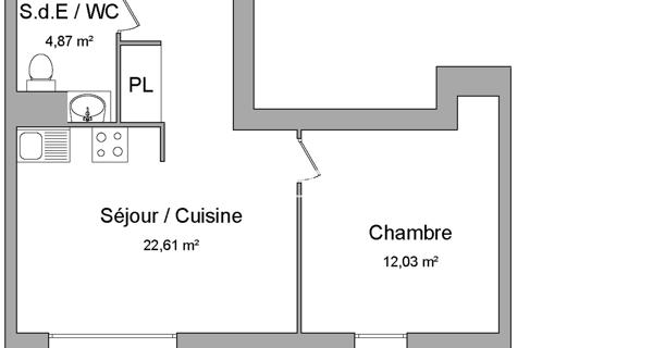Location Appartement 2 pièces 39.51 m² - Bayonne 64100