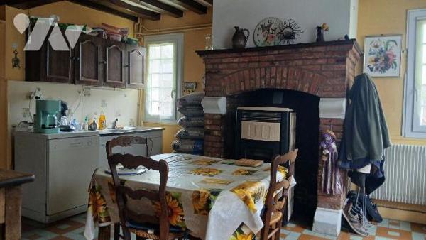 Maison de style normand comprenant :
- au rez-de-chaussée : entrée, salon avec cheminée et poë...