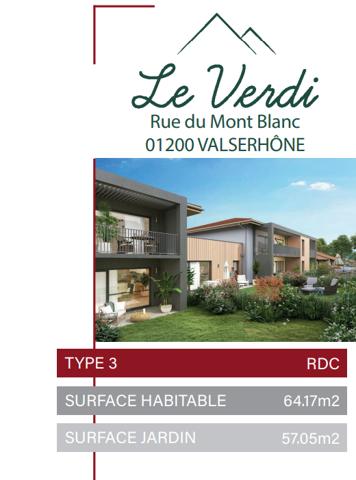 Appartement 3 pièces - 64 m²