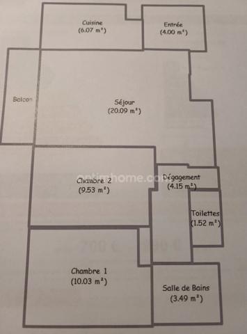 Emplacement idéal Appartement T3 lumineux de 60m2 + 2 places de parkings en sous sol ! DPE C!
