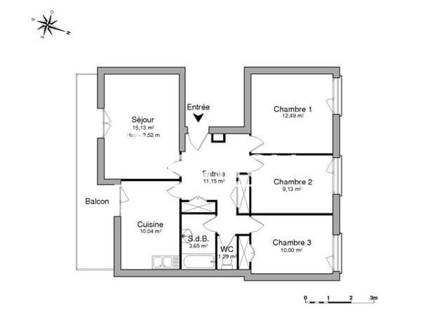 Location Appartement 4 pièces 72 m² - AVENUE DE VERDUN Valence 26000
