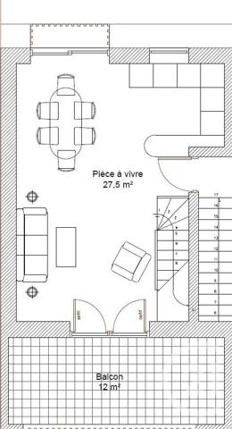 Appartement Duplex à vendre  3 pièces - 59 m 2   MIMIZAN  - 40