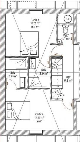Appartement Duplex à vendre  3 pièces - 59 m 2   MIMIZAN  - 40